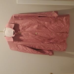 ADORABLE J. Jill Pink Trench Coat Size XS